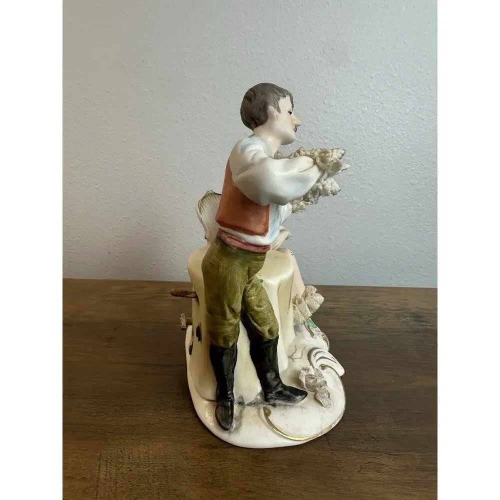 Lenwile Ardalt Violin Player Music Box Love Story Works Vintage Cottagecore
